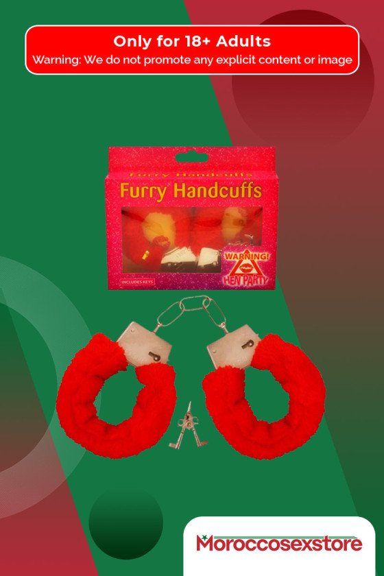 Fetish Fantasy Beginner's Furry Cuffs in Red BDSM-004