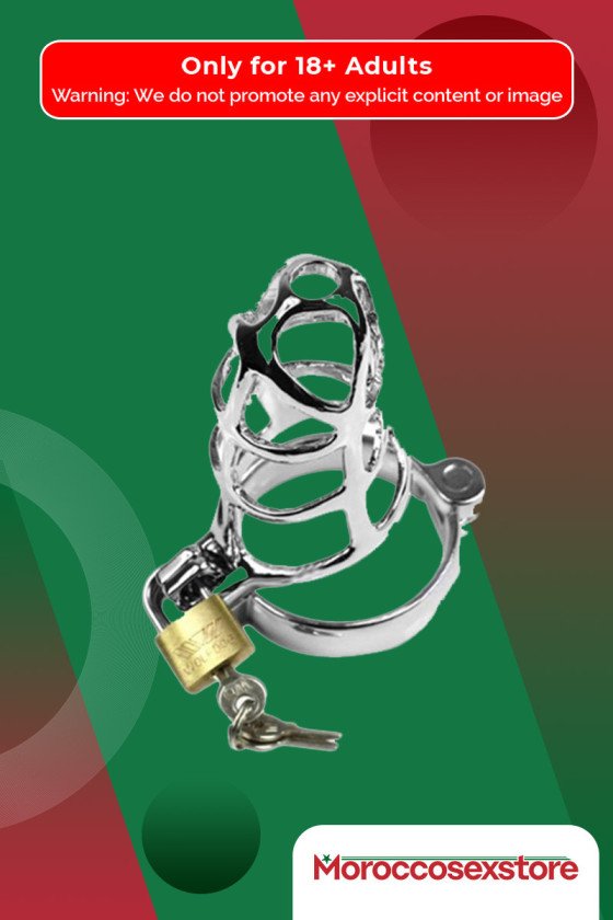 Chastity Steel Lock Device for Men BDSM-010