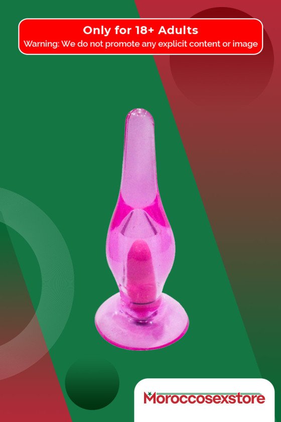 Crystal Anal Vibrating Butt Plug With Suction Cup AD-025