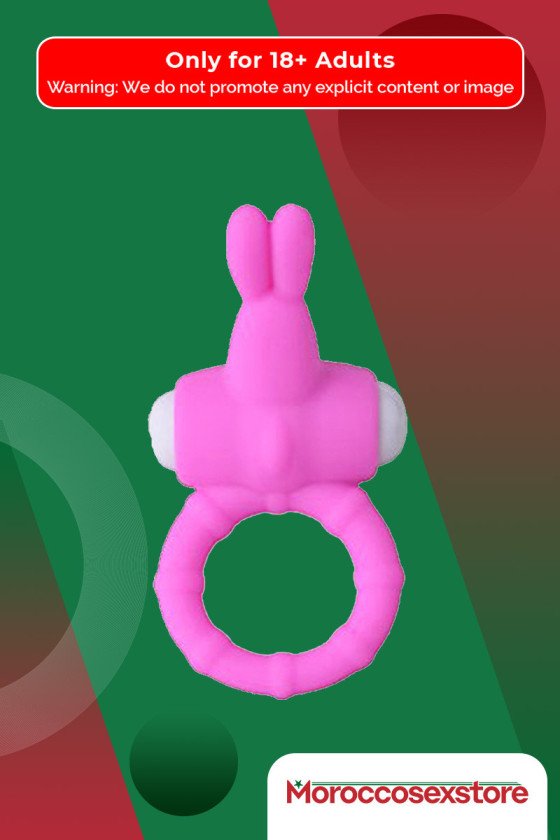 Rabbit Vibrating Penis Ring Blue Lolly CR-018