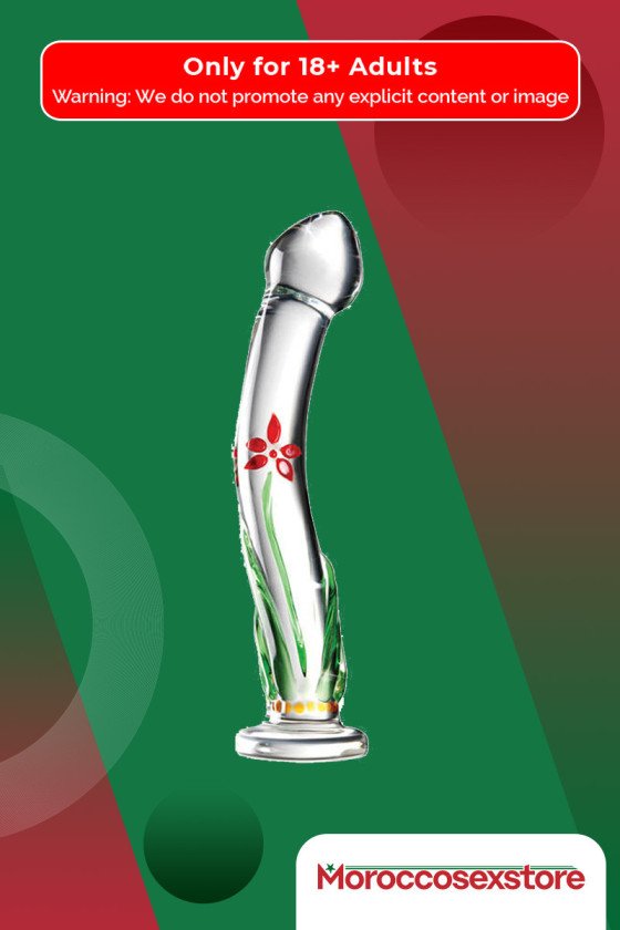 Flower Crystal Glass Dildo Sex Toy GD-004