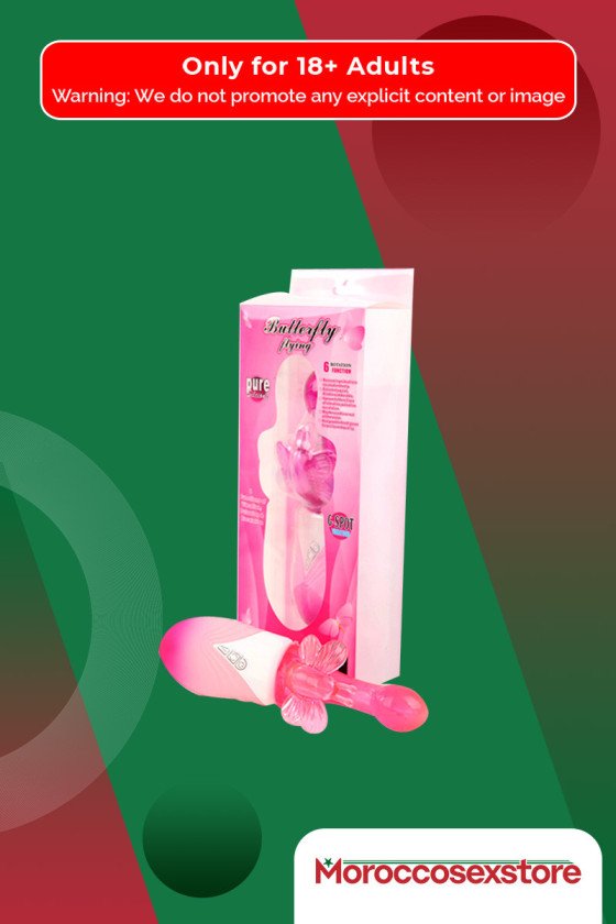 Butterfly Clitoris 6 Function Rotation Rabbit Vibrator RV-017