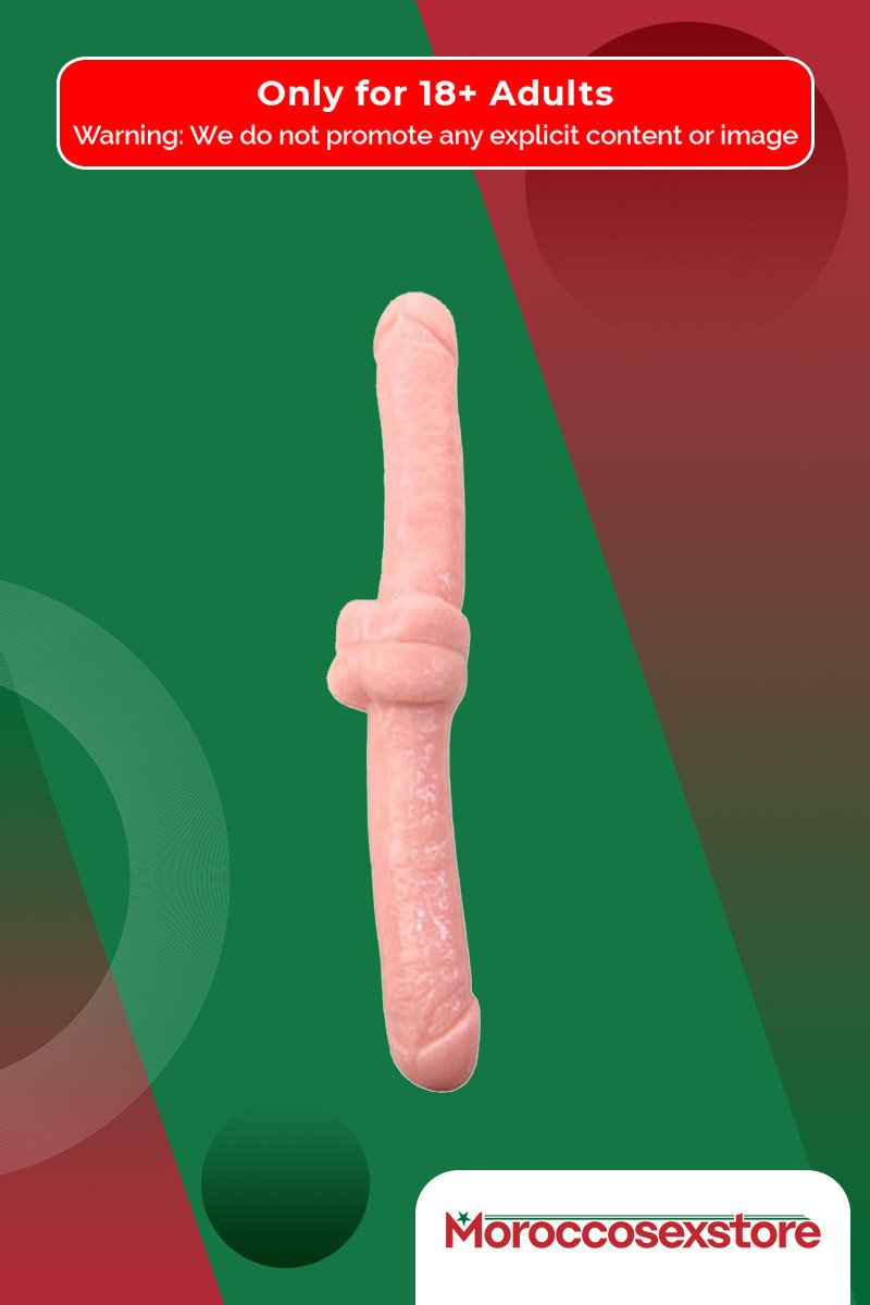 Realistic Double Dong Penis Shaped End  Realistic Non Vibrator RSNV-015